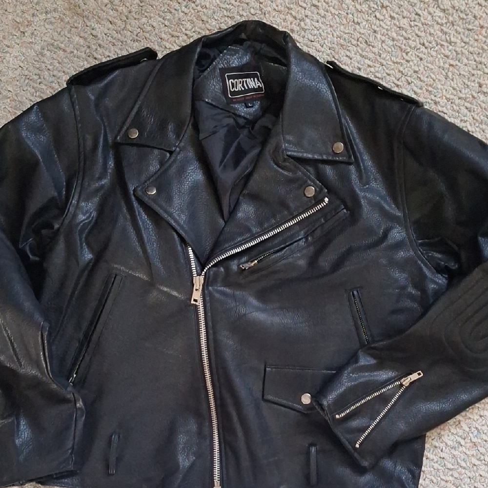 Women's Black Leather Biker Jacket